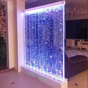 Mur de blister de colonne acrylique de haute qualité avec lumière LED pour panneau de barre