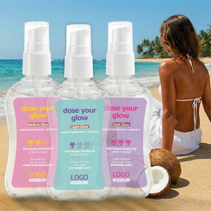 Gel Bronceador de Marca Privada, Crema en Gel de 3 Colores, Bronceado sin Sol, Hidratante, de Larga Duración, Fijador de Color, Cuidado Corporal, Maquillaje - Product Image 1