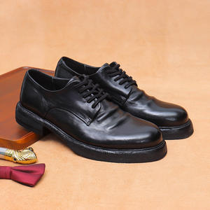 Botas de Cuero Genuino para Hombre, Diseño Clásico, Otoño-Invierno 2025, Cómodas, Impermeables, Antideslizantes, Estilo Slip-On - Product Image 1