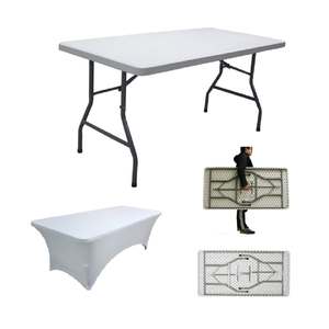 שולחן פלסטיק מתקפל שולחן פיקניק נייד לאירועים חיצוניים ושימוש במסיבות - Product Image 1