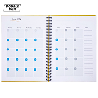 2026 2027 impression personnalisée spirale hebdomadaire quotidien cahier réglage objectif planificateur livre