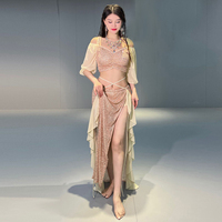 Ensemble de costumes de danse du ventre, robe de danse, ensemble de costumes de scène, tenue de performance pour femmes, danse du ventre