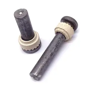 ISO13918 ML15AL剪切连接器螺柱，用于带有陶瓷铁铝紧固件的钢结构圆柱头焊接螺钉产品