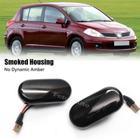 Luces Marcadoras Laterales Secuenciales para Nissan Tiida C11 Note E11 Micra K12 NP300 Navara D40 Qashqai J10, Lámparas Intermitentes LED de Señal de Giro