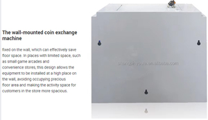 Mini treo tường tiền Changer đồng xu thay đổi hóa đơn tiền mặt để mã thông báo máy cho đồng xu bán hàng tự động giặt máy giặt - Product Image 3