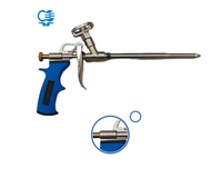 Pistolet à mousse manuel en acier OEM sans nettoyage, qualité supérieure, vente directe usine, garantie 3 ans, pour la construction