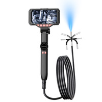 L'endoscope est doté d'un écran intégré de 4,5 pouces, d'un éclairage LED réglable sur trois niveaux et d'une longueur personnalisable.