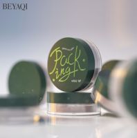 Fard à joues en poudre libre rose de luxe, fond de teint coussin, poudre compacte en matériaux recyclés, étui compact de maquillage avec miroir