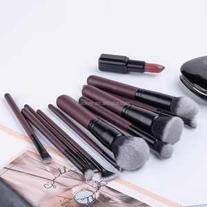 Juego de Brochas de Maquillaje de Fábrica, 11 Piezas, Sintéticas Premium con Mango de Madera, Brochas <span class=keywords><strong>Kabuki</strong></span> para Base, Difuminado, Polvo Facial, Sombras de Ojos - Product Image 6