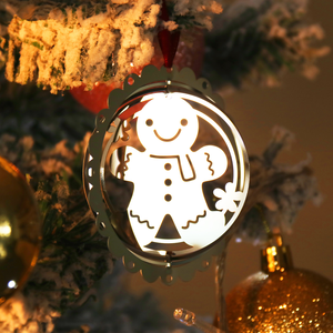 Christmas Tree Hanging Decorations Pendants Decorated Handmade Laser Cutting Sublimation Wind Spinner Blanks 3 Inch - Product Image 4