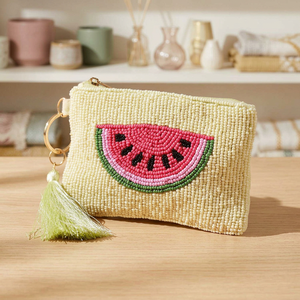Bolso de mano de boda con cuentas bordadas a mano, cartera tipo sobre con bordado floral, bolso de noche nupcial, proveedor mayorista de moda artesanal - Product Image 3