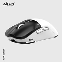Souris de jeu sans fil programmable rechargeable Aikun MAX2 GX43WR, trois modes, filaire, 26000 DPI, PAW3395DB, légère