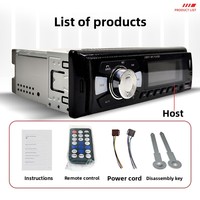 Reproductor MP3 para Auto con Pantalla LCD, Control por Aplicación, Compatible con Tarjeta TF, Radio FM, Luces de Teclado de 7 Colores, Puertos USB Dobles