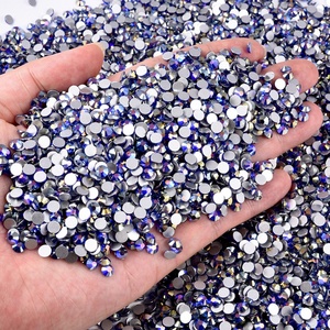 OLeeya Vente en gros de strass à dos plat de qualité supérieure Magic Blueberry SS6-SS30 pour vêtements et accessoires de mode - Product Image 3