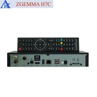 Decodificador de TV 4K satélite + caja de TV doble terrestre/por cable DVB s2x/S2 + doble DVB T2/c zgemma h7c compatible con CI Plus y CA