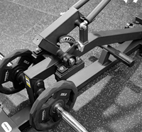 Machine à rames assise à charge libre avec support de poignée réglable, poignée télescopique rotative, chargement par levier, multi-prise, pour salle de sport commerciale
