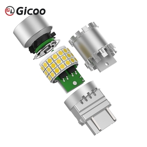 Ampoule LED P21W T20 1156 Rouge 1157 3030 45SMD 60W P21/5W 7440 7443 BA15S BAY15D Feu Stop de Recul Clignotant de Voiture - Product Image 6