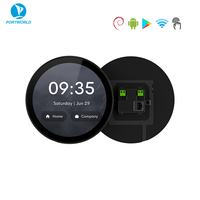 Écran tactile rond IPS personnalisable de 4 pouces / 5 pouces avec RJ45 POE Ethernet pour le contrôle de la maison intelligente