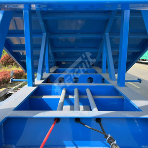 Feichi 3 Axle Grain Cart Remolque Cacahuete Trigo Cereales Transporte Tolva Bottom Grain Trailer - Product Image 5