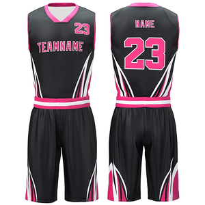 Ensemble de maillot et short de basket-ball personnalisés, uniforme de basket-ball d'équipe, fabricant en gros OEM ODM - Product Image 3