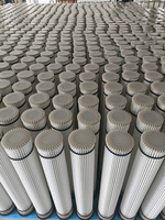 Cartouche filtrante anti-poussière pour silo à ciment industriel Hua Hang, compatible WAM, élément de collecte en plastique pour centrales à béton