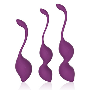 Kit d'exercices de renforcement du plancher pelvien pour femmes, boules de Kegel graduées en silicone imperméable, boules Ben Wa pour resserrer le vagin - Product Image 1