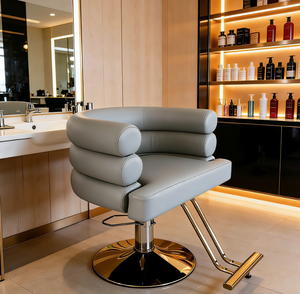 Chaise de coiffure moderne de luxe, siège hydraulique inclinable pour la coupe et la permanente, pour salon de coiffure - Product Image 2