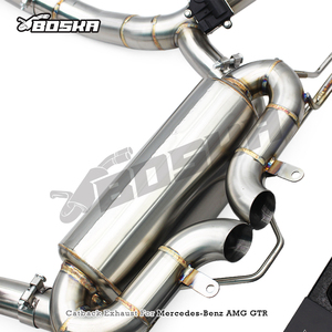 Tubo de escape de ajuste directo para Mercedes-Benz AMG GTR/GT R C190 4.0T 2019-2023 Boska 1.5mm SUS304 con sonido mejorado X-pipe Catback - Product Image 5