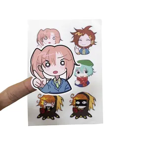 Custom Printing Kiss Cut sticker Sheet Cartoon stickers Star peripheral gifts die cut sticker Sheet