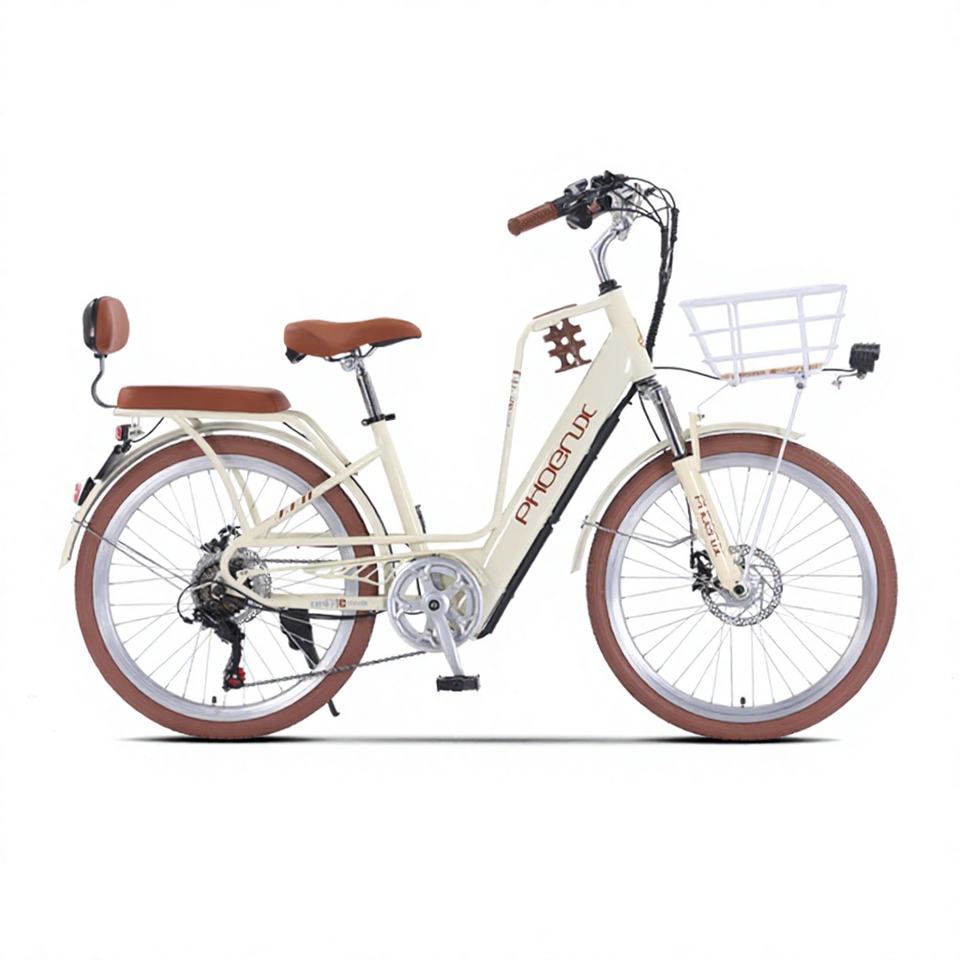 Torque Brake System For Lithium-Battery Womens Commuter E-Bike Front/Rear Disc Brakes Fork ...