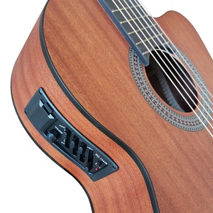 <span class=keywords><strong>Guitarra</strong></span> Clásica Eléctrica Hecha a Mano con Cuerpo de Caoba y Cutaway, Estilo Vintage Español, con Cuerdas de Nylon, <span class=keywords><strong>Precio</strong></span> de Fábrica al Por Mayor - Product Image 2