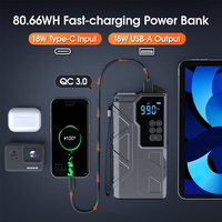 Hava pompası atlama marş taşınabilir araba atlama marş ile hava pompası 4 in 1 araba pil Booster lastik Flator