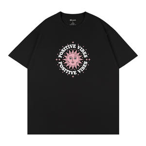 T-Shirt à manches courtes en coton pour hommes, noir et blanc, S, noir, respirant, tricoté, Streetwear, Q66 - Product Image 4