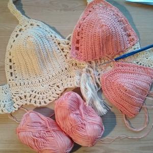 Bikini Sexy Hecho a Mano con Crochet, Traje de Baño de Malla con Tiras para Mujer - Product Image 6