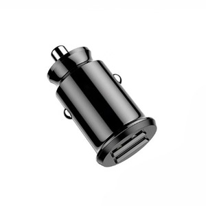 ที่ชาร์จในรถยนต์แบบมินิแฟชั่น ABS ช่องเสียบ USB คู่ 5V 2.1A  อะแดปเตอร์ชาร์จเร็ว 2 พอร์ต สำหรับโทรศัพท์มือถือ iPhone และ Android แท็บเล็ต MP3 GPS - Product Image 4