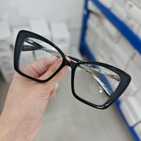 Montures optiques unisexes de luxe en acétate, épaisseurs variées, à la mode, durables, grandes montures, faites à la main, vente en gros, assortiment