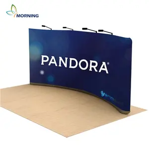 Xách Tay Backdrop Hiển Thị Bán Buôn Modular Triển Lãm Thương Mại Căng Thẳng Vải TradeShow 10X10 Quảng Cáo Khuyến Mãi Triển Lãm Gian Hàng