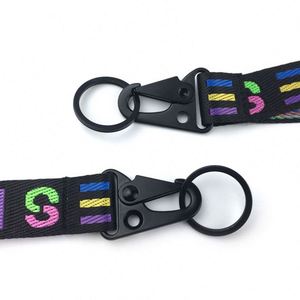 <b>Customize</b> Wrist Lanyards Strap Holder High Strength Tactical Webbing <b>Key</b> <b>Ring</b> Holder Strap Keychain Clip - Product Image 4