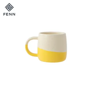 Taza de café de cerámica de estilo Ins, tazas de porcelana fina personalizadas con esmaltes de sésamo, gran oferta