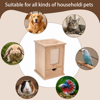 Urne funéraire moderne de luxe en bois écologique pour animaux de compagnie, avec fenêtre magnétique pour photo, tiroir triangulaire, pour cendres de chien et de chat, personnalisable, prix d'usine