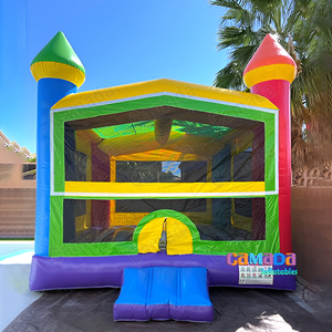 Château gonflable Commercial Fiesta 13x13 pieds, certification CE, protection UV, imperméable, pour fêtes d'enfants (capacité maximale) - Product Image 4