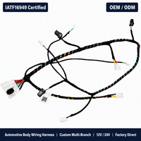 Konektor Kabel Harness Mobil 4 Pin untuk Kamera Mundur Excavator 12V Bersertifikasi ISO9001