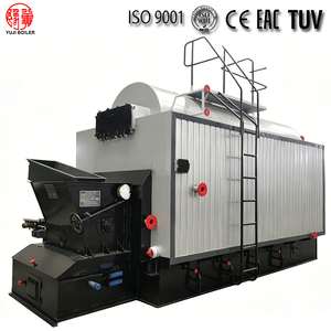 Caldera de vapor de alta presión industrial de 15T con rejilla de cadena horizontal para biomasa, pellets de madera, carbón, cáscara de arroz y leña, para agua caliente - Product Image 1