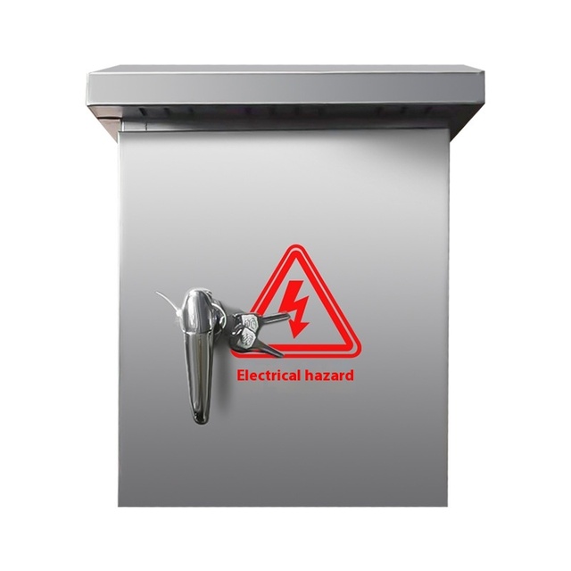 Outdoor Stainless Steel Double Door Meter Box Rainproof Glass Door Power Distribution Cabinet IP65