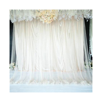 Rideaux et tentures en polyester pour décors de mariage, événements hôteliers et scènes de banquet