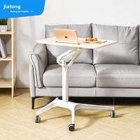 Bureau portable pour ordinateur portable, table de travail et d'étude réglable en hauteur pneumatiquement, table à dessin simple
