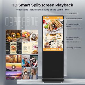 הרצפה לעמוד שילוט דיגיטלי ומציג wifi אנדרואיד מסך מגע kiosk מקורה fhd lcd פרסום חכם שחקנים תצוגה - Product Image 5