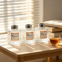 Fabricant de flacons diffuseurs en verre de haute qualité 200 ml pour marques de parfums d'intérieur et pour la marque privée