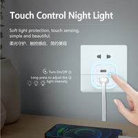 Lampe de nuit 2 ports USB-C et chargeur mural USB 25W PD 3.0 OTP OVP Charge rapide pour pour pour