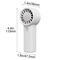 Mini ventilateur portatif sans pales, rechargeable par USB, format poche, avec cordon, pour usage domestique estival